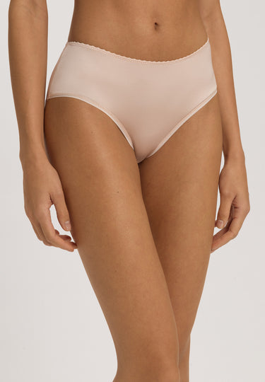 Satin Deluxe Satin Jersey Hi-Cut Briefs | Natural 71126-858